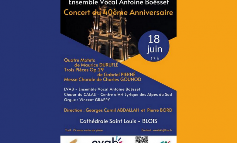40e anniversaire de l'Ensemble Vocal Antoine Boësset
