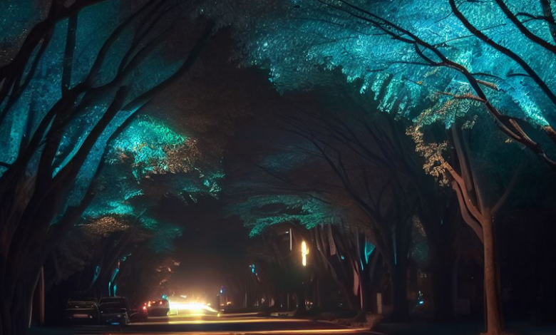 arbres bioluminescents