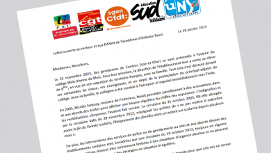 lettre ouverte intersyndicale