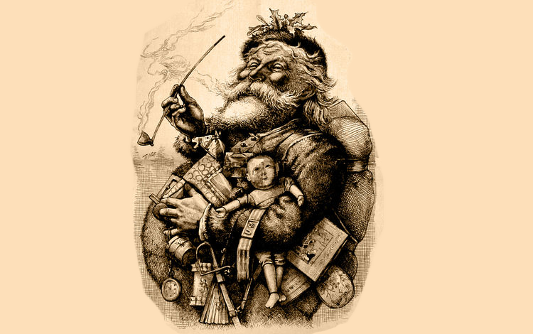Thomas Nast Merry Old Santa Claus