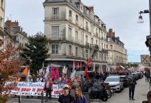 manifestants à Blois