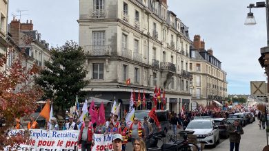 manifestants à Blois