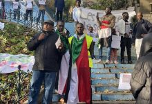 rassemblement en soutien au peuple soudanais