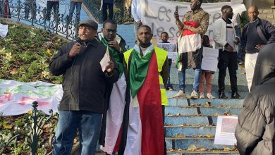 rassemblement en soutien au peuple soudanais