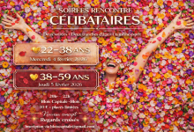 Soirée rencontre célibataires pétales colorés