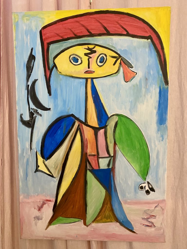 Toile de Françoise Icart exposée Galerie Dominique