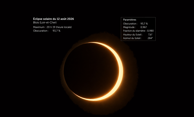 éclipse à Blois